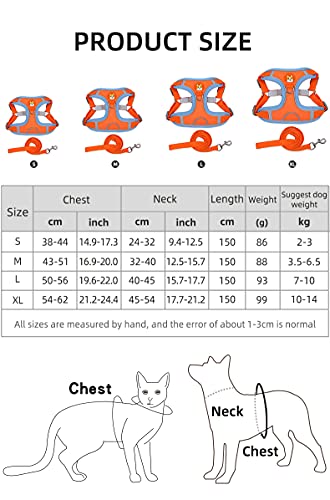 Pet Harness for Small Medium Dogs Cats No Pull Soft Mesh Reflective Padded with Dual Leash Clips - color: Blue, size: S