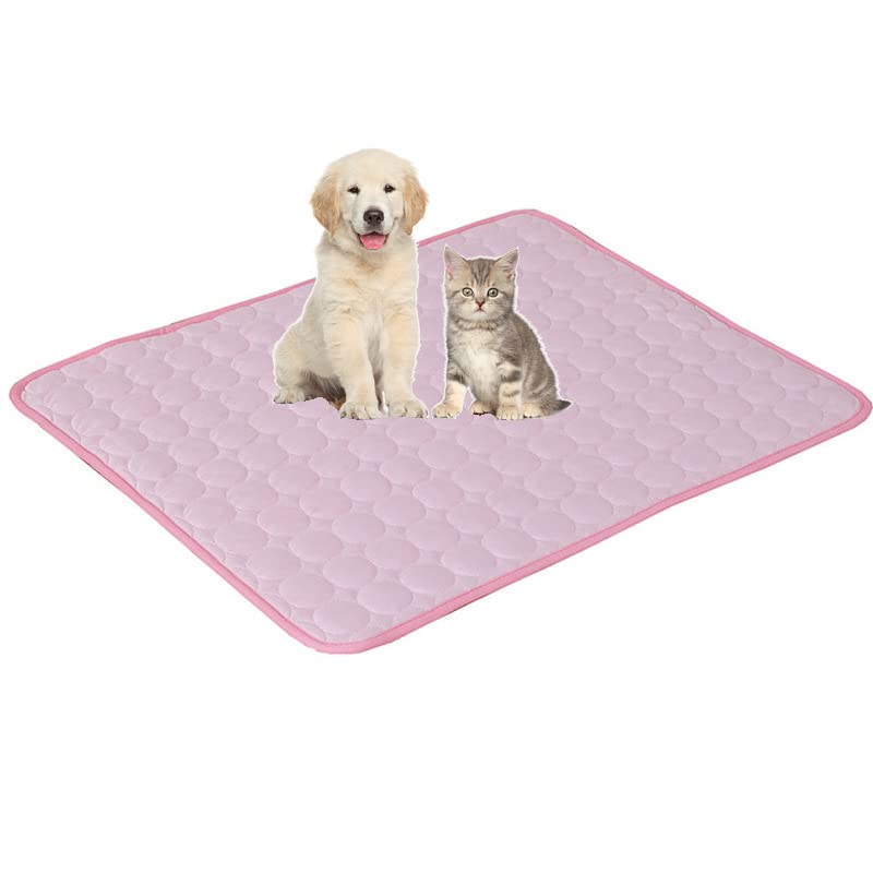 1pcs Dog Bed Cover Pet Blanket for Furniture Bed Couch Sofa Reversible, Breathable, Washable Pet Blankets, Dog Cooling Mat, Pink, 62 * 50cm - color: Pink, size: 62*50cm