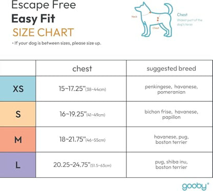 Gooby Escape Free Easy Fit Harness - Purple, Small - No Pull Step-in Patented Dog Harness with Quick Release Buckle for Small to Medium Dogs - color: Purple, size: Small chest (16~19.25")
