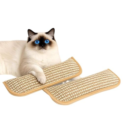 Premium Catnip-Infused Pillow: Dual Hemp Rope Cat Chew Toys for Teething, Play & Stress Relief (2-Pack)