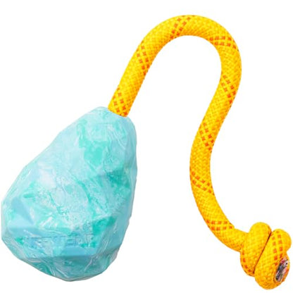 Ruffwear, Huck-a-Cone Dog Toy – Durable Tug, Throw & Fetch Toy with Knotted Rope Handle, Interactive Play for Dogs, Glacial Blue - color: Glacial Blue