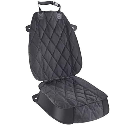 Dog Seat Cover Cars Trucks SUVs, Thick 600D Waterproof Pet Car Seat Cover Dog, Heavy Duty & Wear-Resistant Durable Nonslip Backing with Side Flaps, Scratchproof Dog Front Seat Cover - color: black, size: 1 PCS