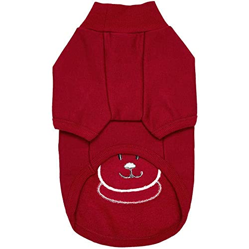 Blueberry Pet Soft & Comfy Merry Christmas Holiday Festive Bear Pullover Turtleneck Fall Winter Dog Sweatshirt Coat, Back Length 16", Warm Clothes for Large Dogs - color: Festive Bear, size: 16 inch (Pack of 1)
