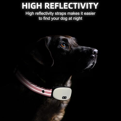 Collar Replacement Strap, Reflective Replacement Nylon Collar Strap Dog GPS Training Bark Receiver Collars, Durable Adjustable E Collar Straps for Small Medium Large Dogs, Pink - color: Pink