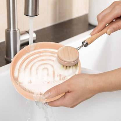 Should We Go? Slow Feeder for Dogs & Puppies, The Slowdown Bowl Silicone Slow Eating, Modern Lick Mat Design, Reduces Gulping, Fits 2 Cups, 7.5” Across x 1.5” Tall, Mealtime Challenge, Medium-Blush - color: Blush - Rainbow Design, size: Medium (7.5” Acros