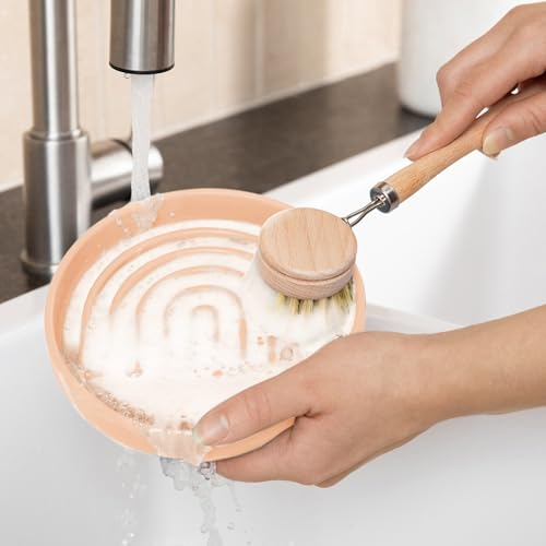 Should We Go? Slow Feeder for Dogs & Puppies, The Slowdown Bowl Silicone Slow Eating, Modern Lick Mat Design, Reduces Gulping, Fits 2 Cups, 7.5” Across x 1.5” Tall, Mealtime Challenge, Medium-Blush - color: Blush - Rainbow Design, size: Medium (7.5” Acros