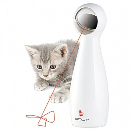 PetSafe Bolt Automatic Laser Light Cat Toy - Interactive Laser Toy - Encourages Exercise - Hands Free or Manual Play - Adjustable Mirror - Battery Operated - Safe for Cats - style: Bolt