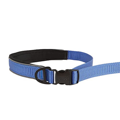 KONG Reflective Shock Absorbing Hands-Free Bungee Dog Leash 6' (Blue)