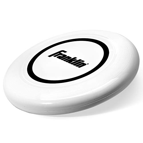 Franklin Sports Flying Disc - Disc for Beach, Backyard, Lawn, Park, Camping - 140 or 175 Grams - Perfect for Dogs - White