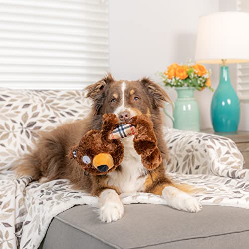 Huxley & Kent Slappies for Dogs | Beary Styles (Large) | Squeak & Shake Dog Toy | No Stuff Squeaky Toy, TPR Ball in Head | Simulates Hunting Nature for Dogs - size: Large, style: Beary Styles