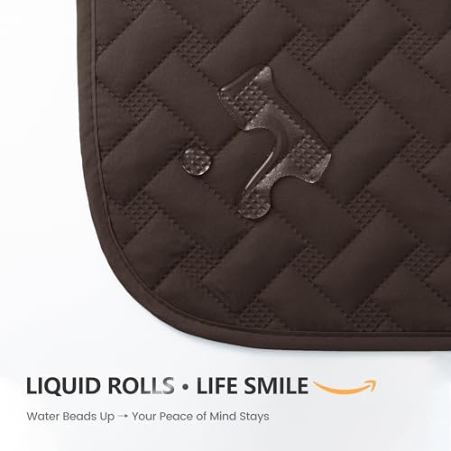 gogobunny 100% Double Sided Waterproof Dog Blanket Soft Pet Bed Cover Reversible Protect Furniture Couch Sofa Car for Puppy Cat (Dark Coffee/Light Coffee, 30x30 Inch (Pack of 1)) - color: Dark Coffee/Light Coffee, size: 30x30 Inch (Pack of 1)