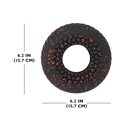 Chew King by Mammoth Supreme Rubber Ring Dog Toy, Durable Heavy-Duty Chew Toy for Aggressive Chewers, Thick Treaded Ring for Power Chewing & Interactive Play, Medium 6.2" - color: G) Ring