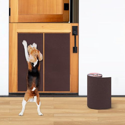 Pet Nail Self Adhesive Replacement Emery Paper Fits Most Dog Scratch Pad Cat Litter Box DIY on the Places Where Pets Like to Scratch Alternatives to Cat and Dog Nail Clippers (10in*13ft, Brown) - color: Brown, size: 10in*13ft