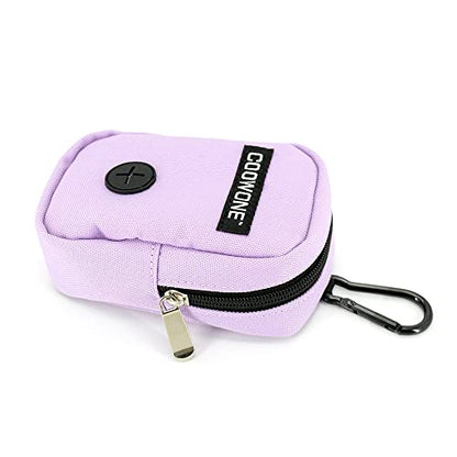 Small Treat Pouch with Dog Bags Dispenser, Portable Walking Bags, Purple - color: Purple