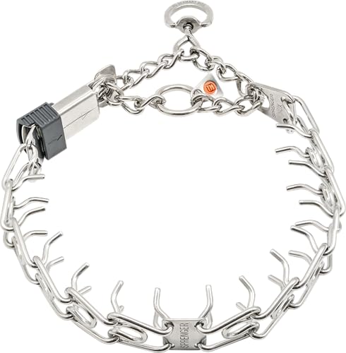 Herm Sprenger Stainless Steel Dog Collar with Short Links and Quick Release ClicLock Buckle Made in Germany (Stainless Steel, 20in x 3.0mm (Neck Size up to 16-17in)) - color: Stainless Steel, size: 3.0 mm x 16-17 in Neck Size; 20 in Chain Length