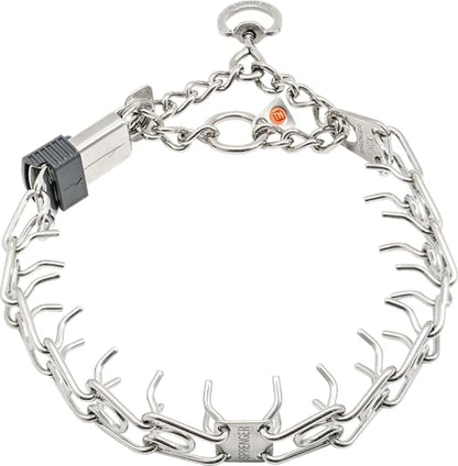 Herm Sprenger Stainless Steel Dog Collar with Short Links and Quick Release ClicLock Buckle Made in Germany (Stainless Steel, 20in x 3.0mm (Neck Size up to 16-17in)) - color: Stainless Steel, size: 3.0 mm x 16-17 in Neck Size; 20 in Chain Length