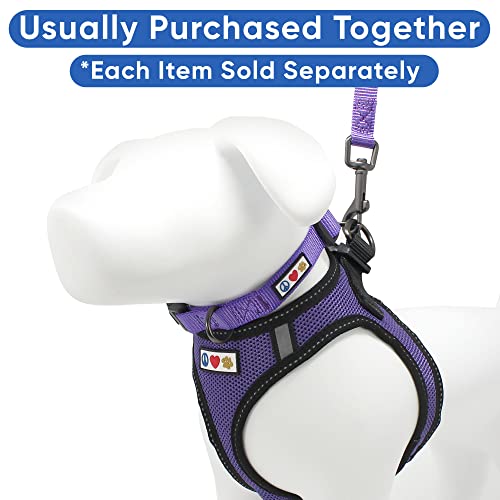 Pawtitas Reflective Mesh Puppy Dog Harness for Extra Extra Small Dogs – Adjustable | No Pull | Fits Neck 8 in Chest 12 in | XXS | Purple - color: Purple, size: 2 Extra Small