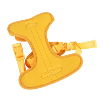 Adjustable Soft Breathable Escape Proof Dog Vest Harness, Pet Chest Harness for Small Dogs and Puppies, Bright Color Safety Design with Dual D Rings for Walking and (S) - color: Yellow
