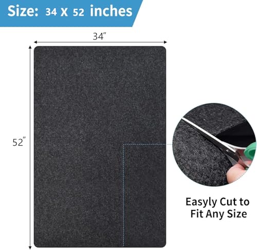Dog Playpen Mat Pads, Puppy Pads for Dogs Training, Whelping, Housebreaking, Incontinence, Kennel, Reusable, Absorbent, Waterproof, Non-Slip, Washable, 34" x 52", Black - size: 34" x 52" - 1 Pack