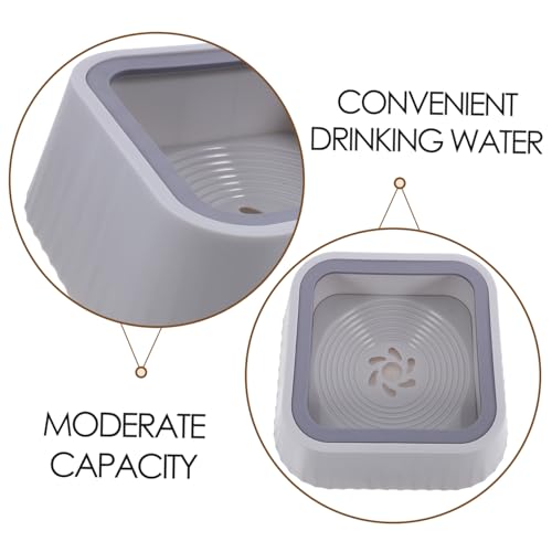 Abaodam Floating Spill-Proof PET Water Bowl Tip Design for Cats and Small Dogs Easy Clean Reusable Plastic Cat Drinking Bowl No Spill Dog Water Dispenser