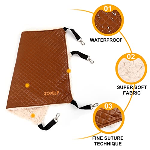 Cat Hammock Bed, Large Reversible Cat Cage Hammock Hanging Soft Pet Bed for Kitten Ferret Puppy or Small Pet