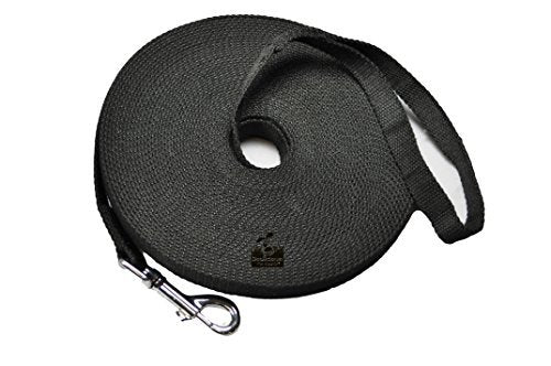 Downtown Pet Supply Long Dog Puppy Obedience Recall Training Agility Lead, 30-Feet, Black - color: Black, size: 30 Foot