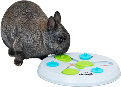 TRIXIE Rabbit Activity Slide and Fun Board, Strategy Game, Interactive Toy, Small Animal Puzzle, Mental Stimulation