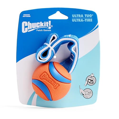 Chuckit! Ultra Tug Dog Toy, Medium Fetch and Dog Ball Tug Toy for Dogs 20-60 Pounds - size: Medium, style: Ultra Tug