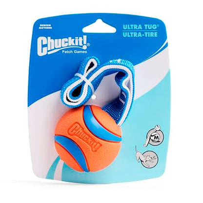 Chuckit! Ultra Tug Dog Toy, Medium Fetch and Dog Ball Tug Toy for Dogs 20-60 Pounds - size: Medium, style: Ultra Tug