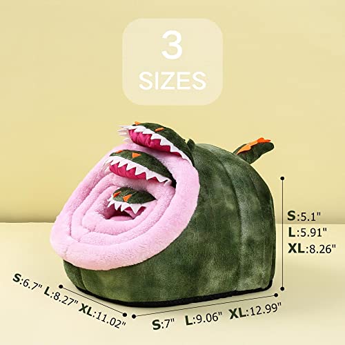Hedgehog Rat Bed Guinea Pig House Hamster Supplies Chinchilla Cage Ferret Rat Gerbil(S,Crocodile) - color: 3-Crocodile, size: S