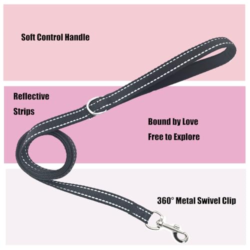 Sparkly Dog Harness Small Sized and Leash Set for Small Dogs Cats,Black S Puppy Harness, Step in Soft Dog Reflective Vest, Breathable Mesh Pet Harness. (Black, S) - color: Black, size: S