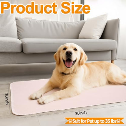 SmoothNovelty 12 Pcs Large Puppy Dog Blanket 30 x 20 Inches Pet Blankets Puppy Essentials Washable Soft Fleece Throw Reversible Warm Sleep Mat for Small Medium Dog Cat Bed Sofa Car Indoor