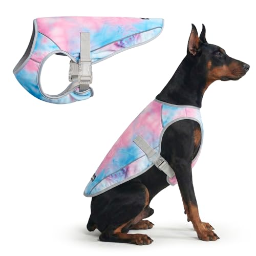 Spark Paws Dog Cooling Vest - SPF 50 UV Sun Protection - Summer Heat Relief Gear for Dogs, Lightweight, Evaporative Cooling - Dog Anxiety Relief Vest During Hot Days - Snowcone, 4XL - color: Snowcone, size: 4XL: 80-115lbs