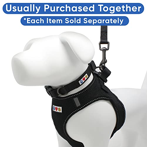 Pawtitas Dog Vest Harness Made with Breathable Air Mesh | All Weather Vest Harness for Extra Small Puppies and Large Cats with Quick-Release Buckle - Extra Small Black Mesh Dog Harness - color: Black, size: X-Small (Pack of 1)