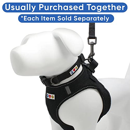 Pawtitas Dog Vest Harness Made with Breathable Air Mesh | All Weather Vest Harness for Extra Small Puppies and Large Cats with Quick-Release Buckle - Extra Small Black Mesh Dog Harness - color: Black, size: X-Small (Pack of 1)