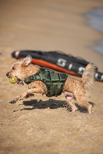 NOAH & PAW Dog Life Jacket, Human Standards Lifejacket Design, Dog Life Vest for Swimming and Boating, 3X Foam Support for Max Floating, Breathable Mesh, Salvavidas para Perros, Size S - size: S