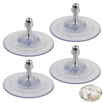 4 Pack Cat Window Perch Suction Cup Replacement with Screws 85mm Sturdy Strong Hanging Holder Suction Cups for Cat Window Perch Cordless Hammock Foldable Cats Bed Seat