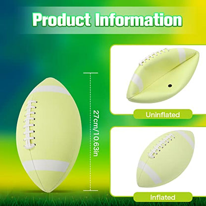 Civaner Glow in The Dark Football Light Up Youth Size for Kids Teens and Adults Junior Football Small Luminous Sports Balls Gifts for Boys School Games Outdoor Activity