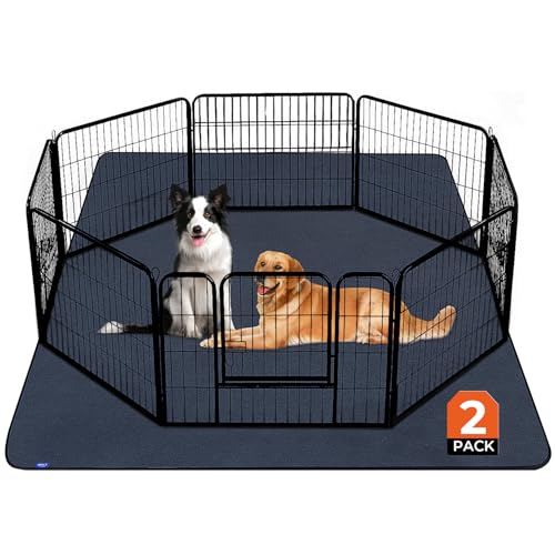 Washable Dog Pee Pads Extra Large 72"x72" – 2 Pack Super Absorbent, Quick-Dry Non-Slip Reusable Puppy Pads for Playpen, Crate & Floor, Pet Training Mats for Housebreaking & Incontinence - size: 72x72 Inch (Pack of 2)
