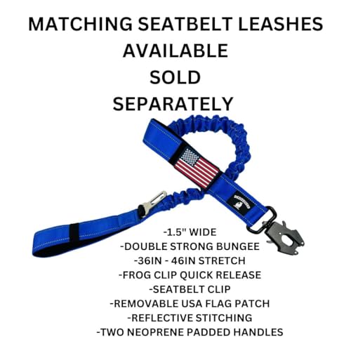 Tactical Dog Collar 2 Inch Wide Heavy Duty with Metal 2-Pin Belt Buckle for Medium, Large & XL Dogs, Thick Military-Style K9 Collar, Reflective, with Name Plate Area, USA Flag Patch, Strong & Durable - color: SM-MED BLUE BB, size: 12-20 inches