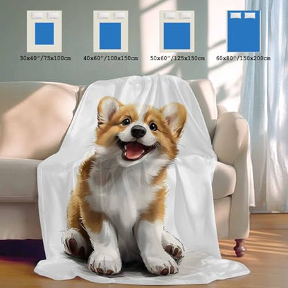 Summer Cooling Blankets for Hot Sleepers - Cute Puppy Pet Dog Blanket Thin Lightweight Breathable Soft Throws for Bed Couch Sofa Pet Animal Dogs Decor,60x80IN - size: 60x80IN
