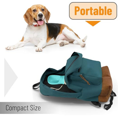 Mr. Pen- Portable Dog Water Bottle, 19 oz, Large, Leak Proof Puppy Water Dispenser with Drinking Feeder for Pets, Outdoor Walking, Hiking, Travel, Not Dishwasher Safe - color: Aqua
