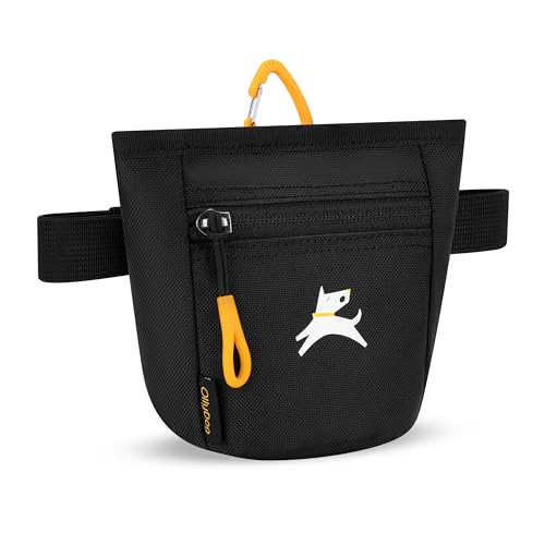 OllyDog Goodie Treat Bag, Dog Treat Pouch, Waist Belt Clip for Hands-Free Training, Magnetic Closure, Dog Training and Behavior Aids, Three Ways to Wear (Raven S'25) - color: Raven S'25