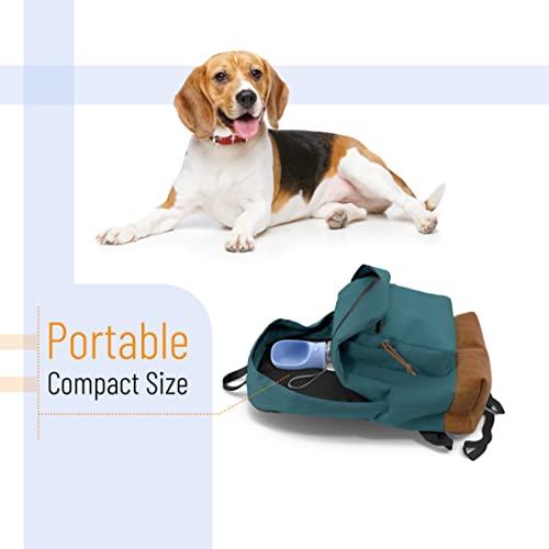 Mr. Pen- Portable Dog Water Bottle, 19 oz, Large, Leak Proof Puppy Water Dispenser with Drinking Feeder for Pets, Outdoor Walking, Hiking, Travel, Not Dishwasher Safe - color: Blue
