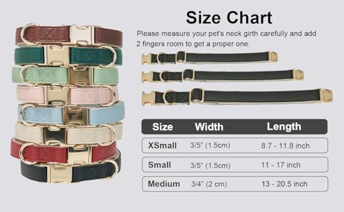 Soft Classic Leather Dog Collar Heavy Duty Padded Collars with Metal Buckle for Puppy Small Medium Dogs (Black,M) - color: Black, size: Medium