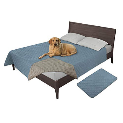 Easy-Going 100% Waterproof Dog Bed Cover, Non-Slip Pet Blanket for Furniture, Washable Couch Cover, Repleasement Sofa Cover (52X82 in,Light Blue) - color: Light Blue, size: 52x82 in