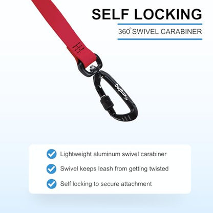 Essential Biothane Dog Leash for Small, Large, Medium Dogs - Waterproof - Dog Training - Locking Carabiner - 3/4 in x 4 ft Long - Amethyst Purple - color: Amethyst Purple, size: 3/4 In x 4 Feet