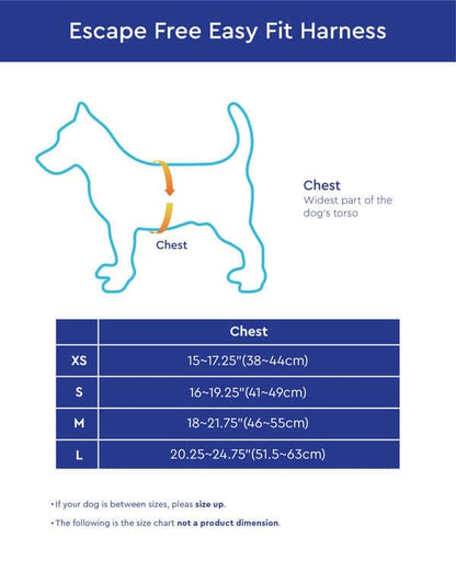 Gooby Escape Free Easy Fit Harness - Blue, Small - No Pull Step-in Patented Dog Harness with Quick Release Buckle for Small to Medium Dogs - color: Blue, size: Small chest (16~19.25")