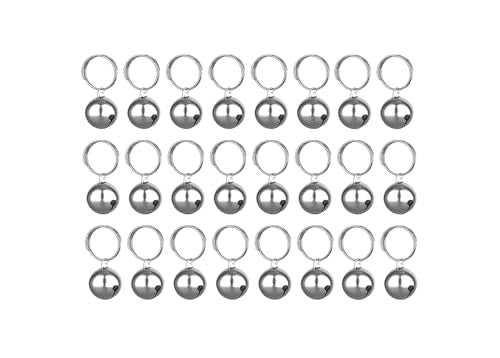 SKYPIA 3 Pack Pet Bells for Dog Cat Collar Charm Pet Pendant Accessories Stainless Steel Anti-Lost Training Bells for Collars Pet Pendant Accessories 1/2-Inch Silver - color: Silver-24