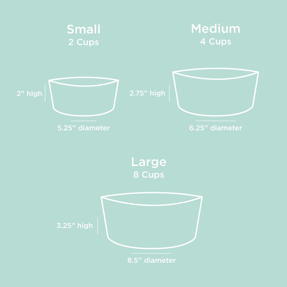 Waggo Simple Solid Double Dog Bowl Stand - Double Iron Stand with Ceramic Feeders, Elevated Pet Feeder for Small or Large Breeds (Matte Black, Small) - size: Small